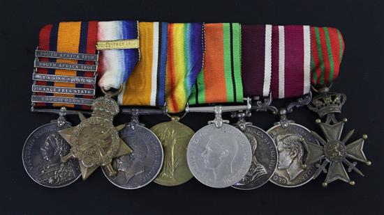 An extensive group of SA to WW2 medals to W.O, G. Ashby Royal Lancers